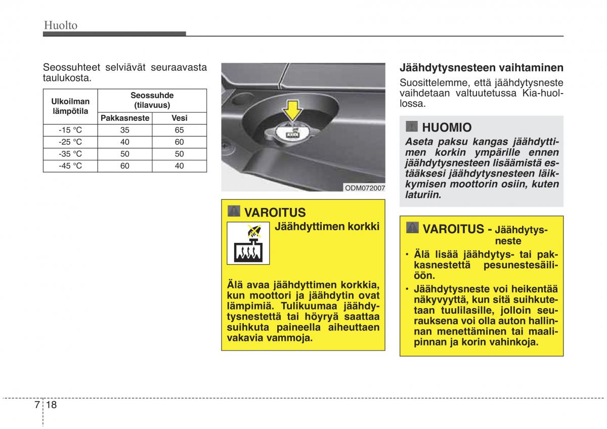 KIA Sorento II 2 omistajan kasikirja / page 535