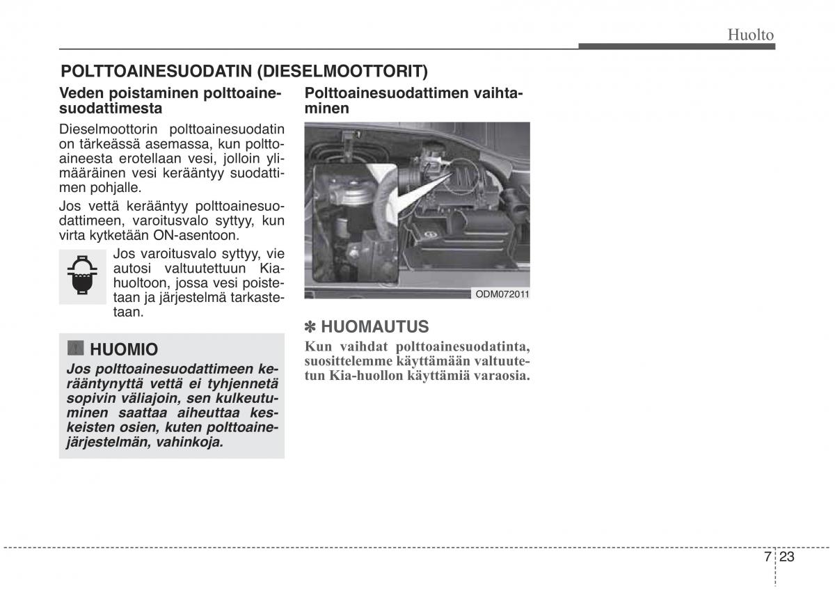 KIA Sorento II 2 omistajan kasikirja / page 540