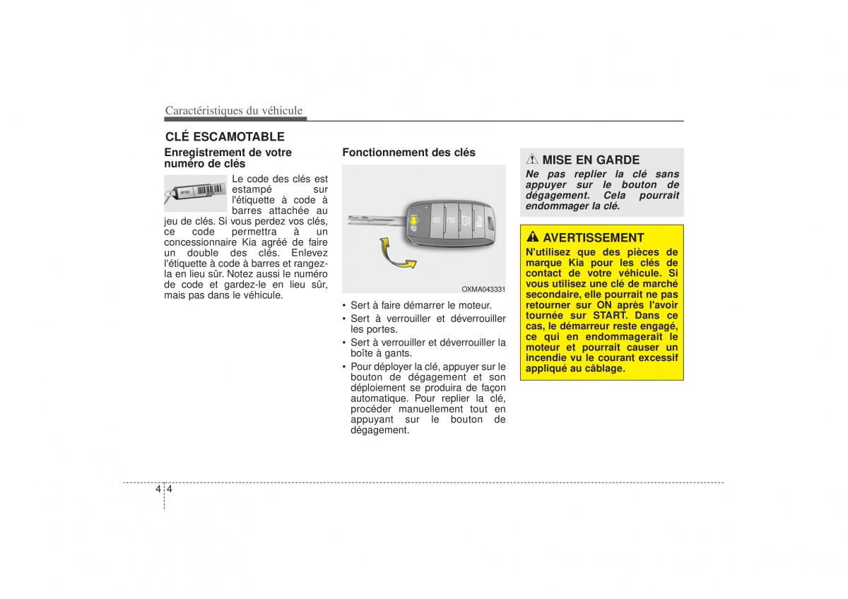 KIA Sorento II 2 manuel du proprietaire / page 110