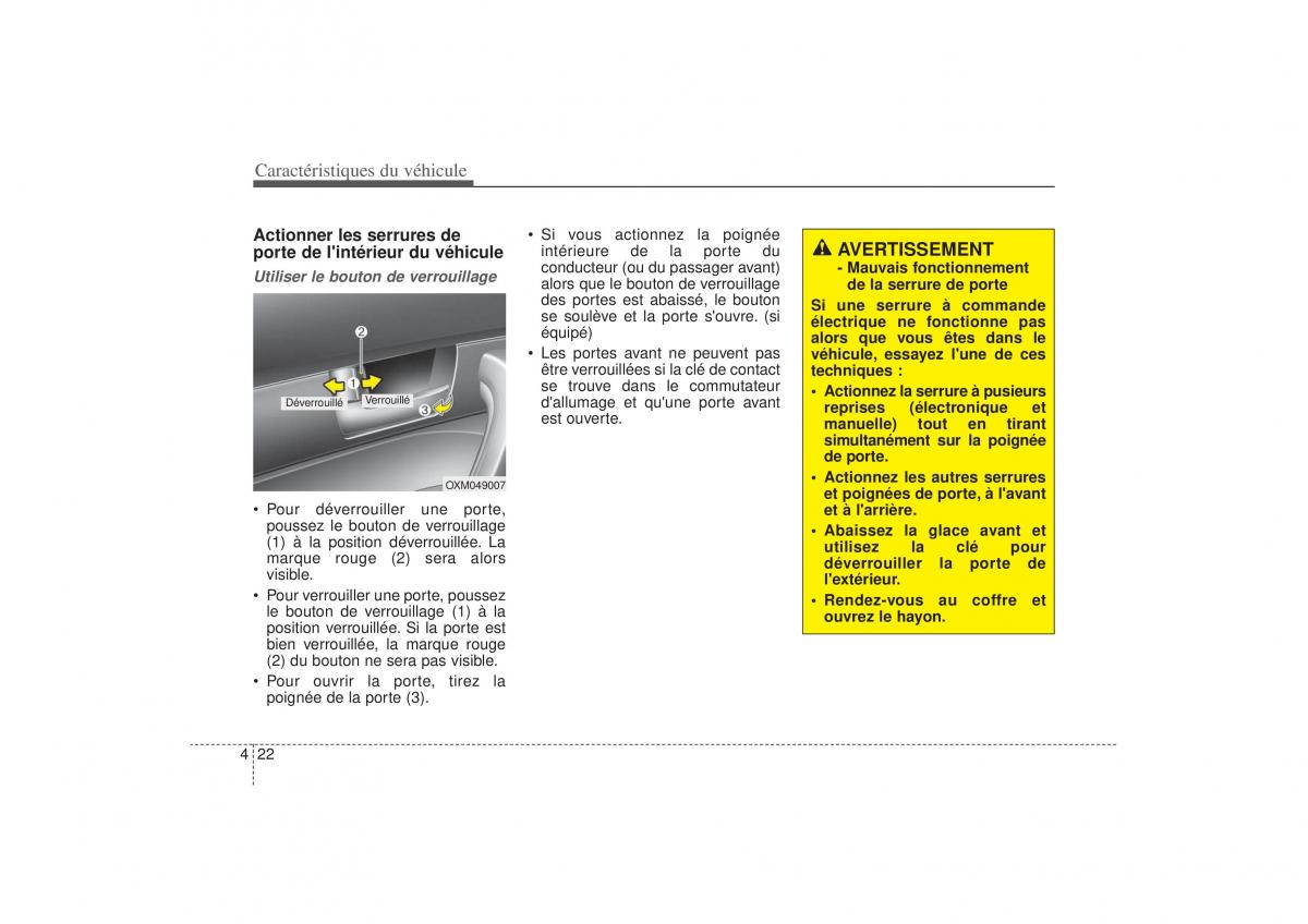 KIA Sorento II 2 manuel du proprietaire / page 128