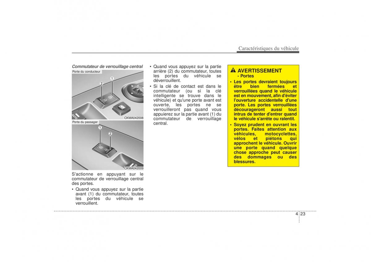 KIA Sorento II 2 manuel du proprietaire / page 129