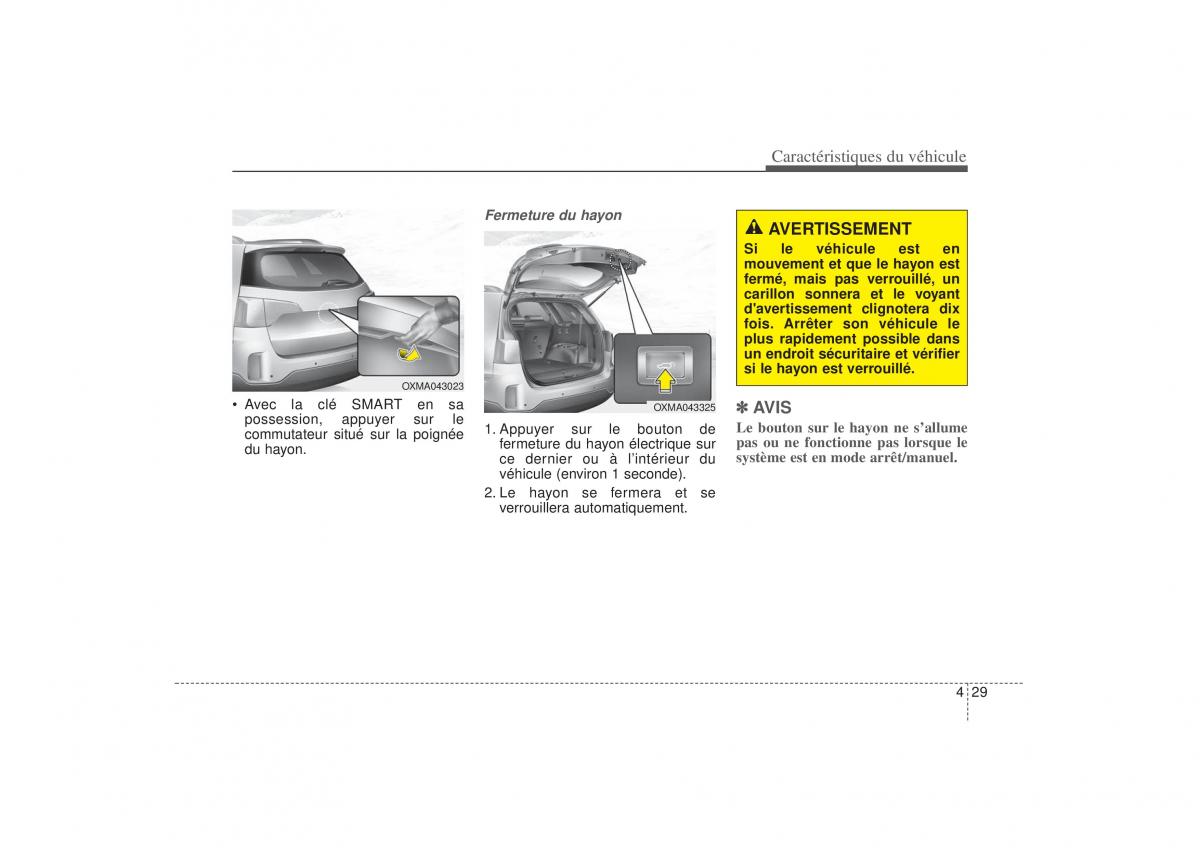 KIA Sorento II 2 manuel du proprietaire / page 135