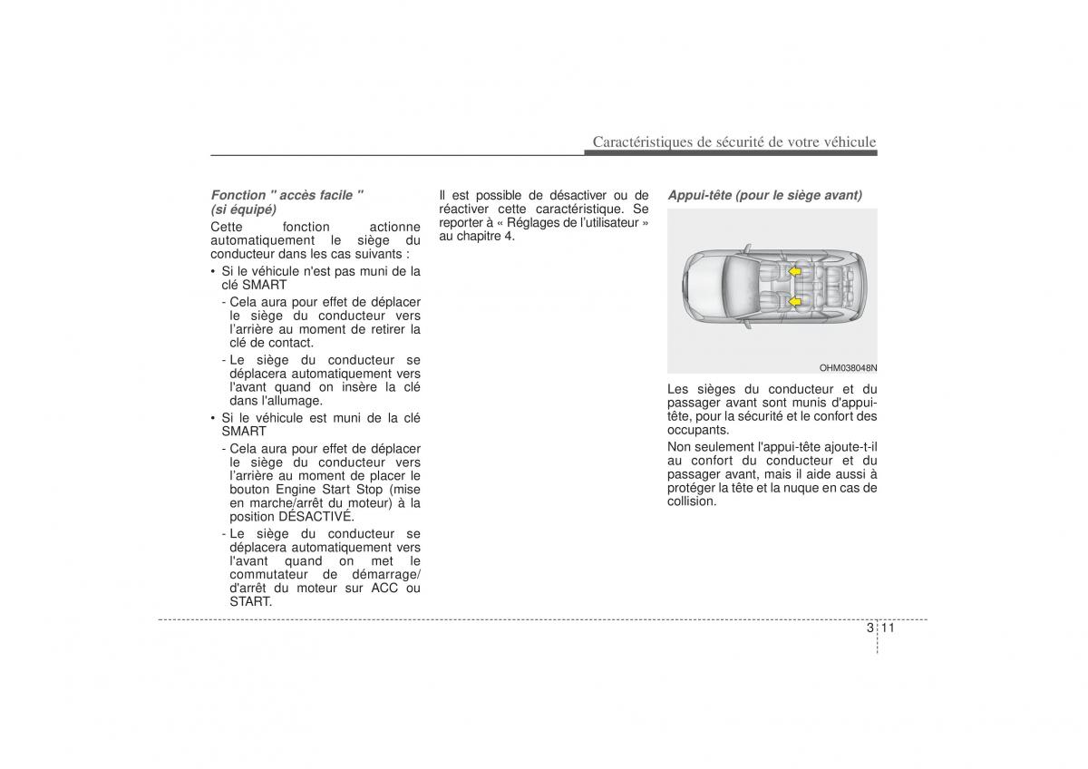 KIA Sorento II 2 manuel du proprietaire / page 34