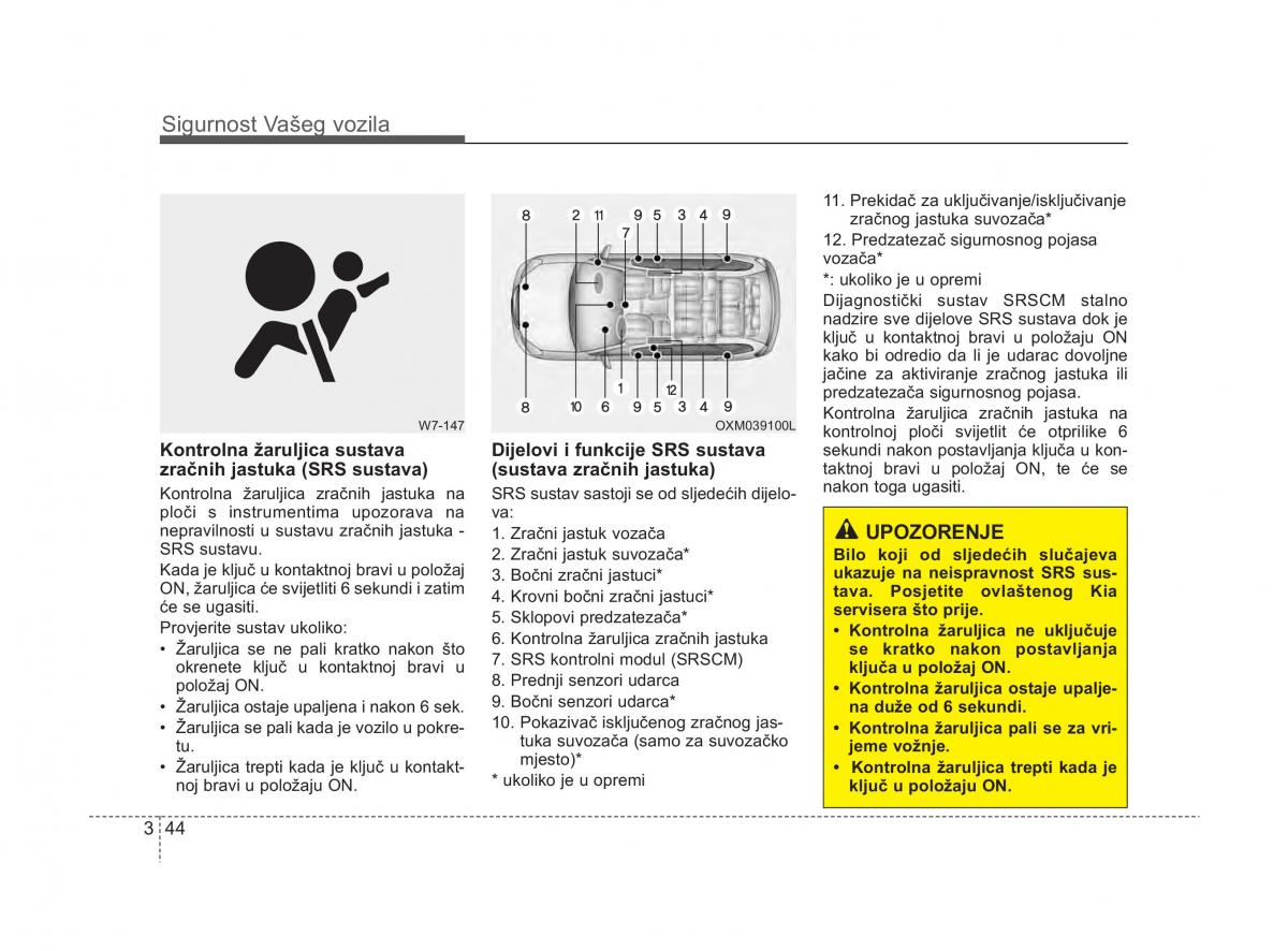 KIA Sorento II 2 vlasnicko uputstvo / page 60