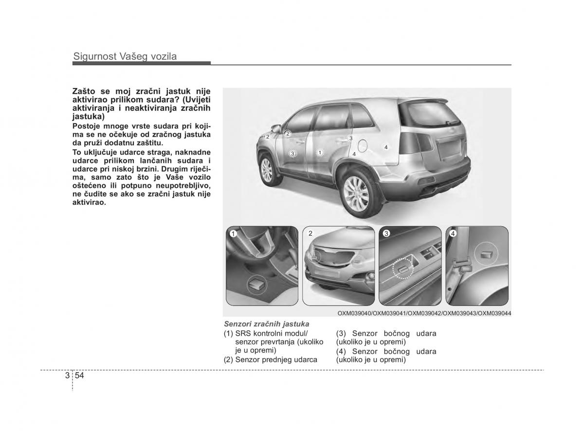 KIA Sorento II 2 vlasnicko uputstvo / page 70