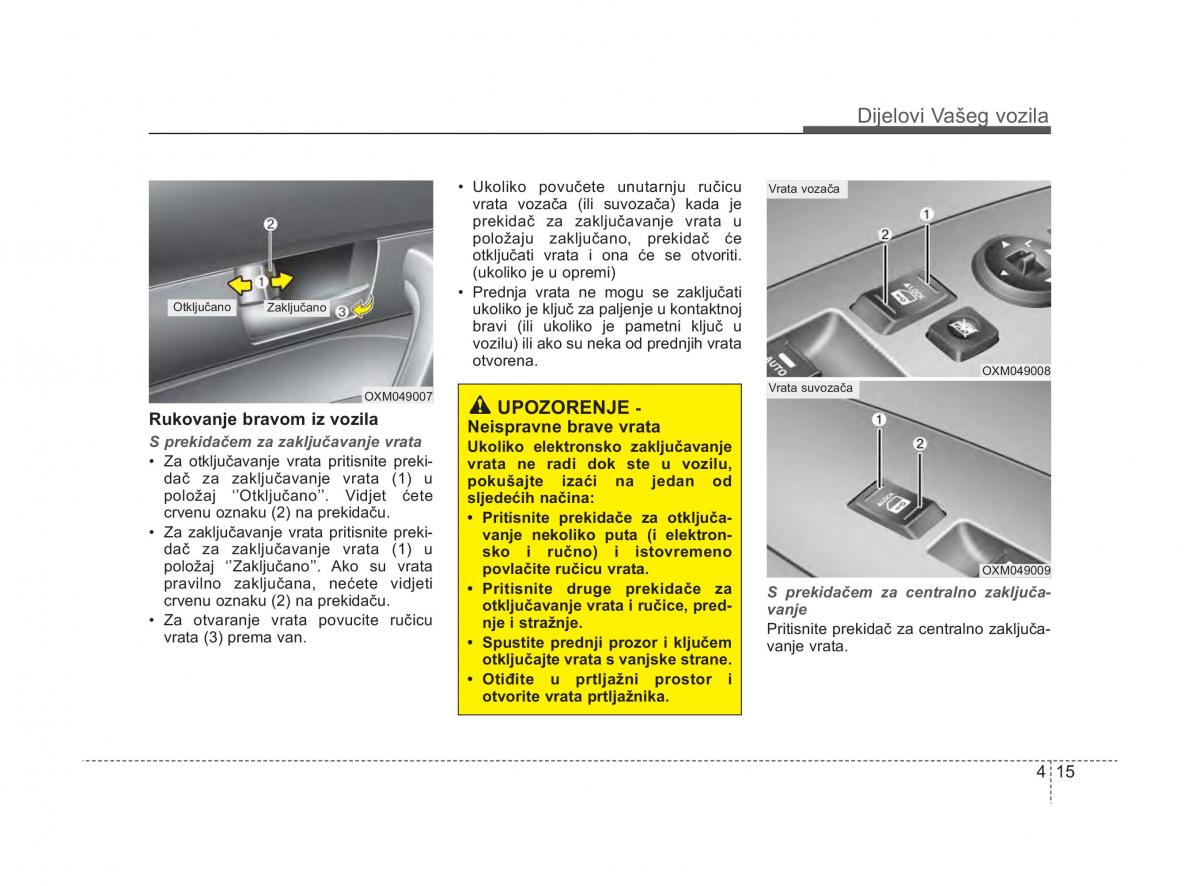 KIA Sorento II 2 vlasnicko uputstvo / page 93