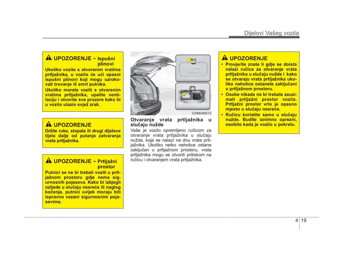 KIA Sorento II 2 vlasnicko uputstvo / page 97