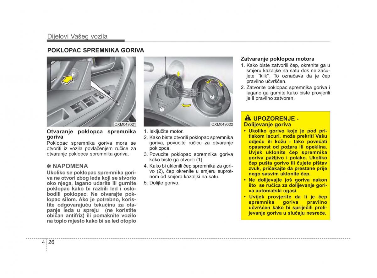 KIA Sorento II 2 vlasnicko uputstvo / page 104