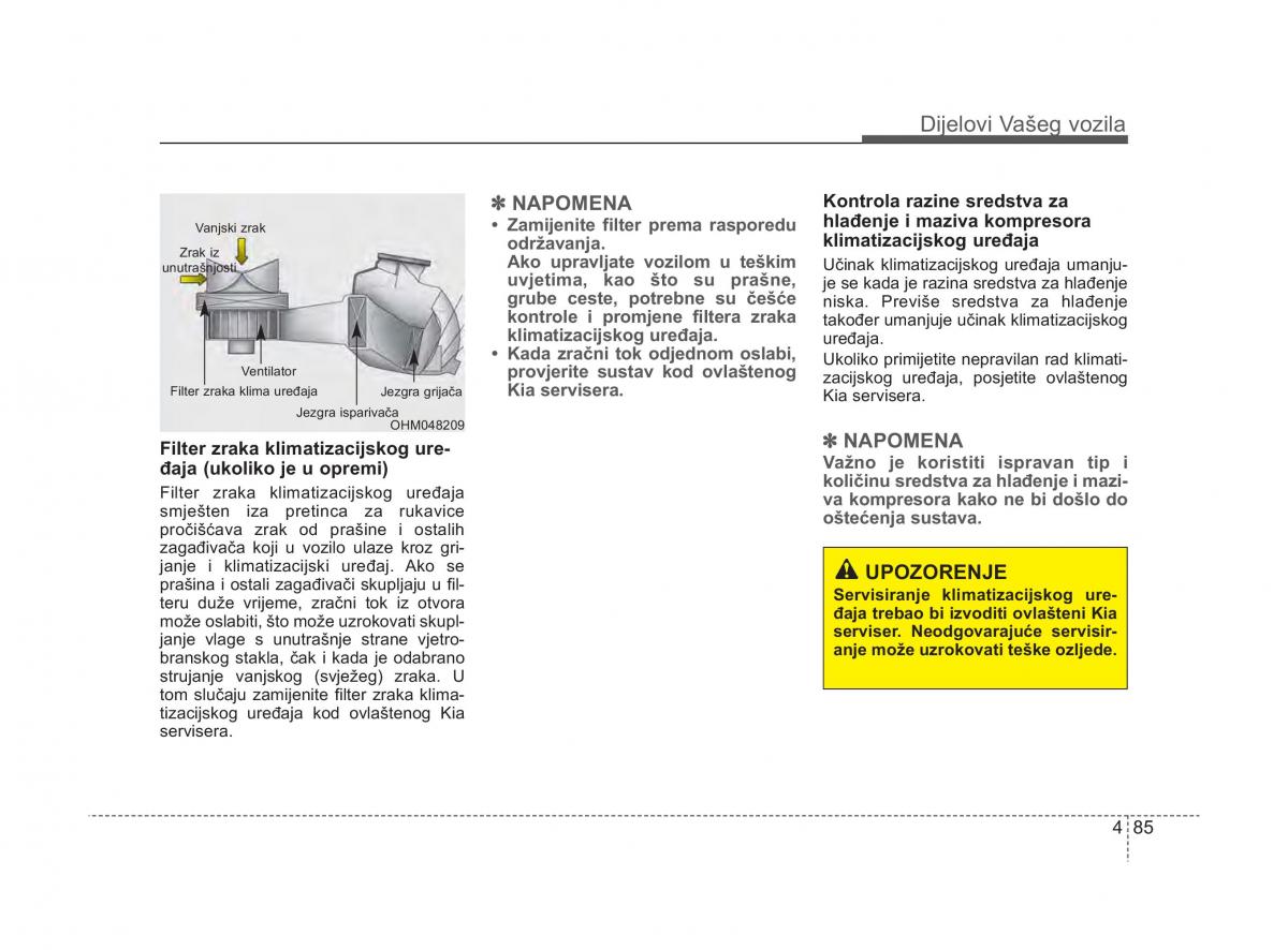 KIA Sorento II 2 vlasnicko uputstvo / page 163