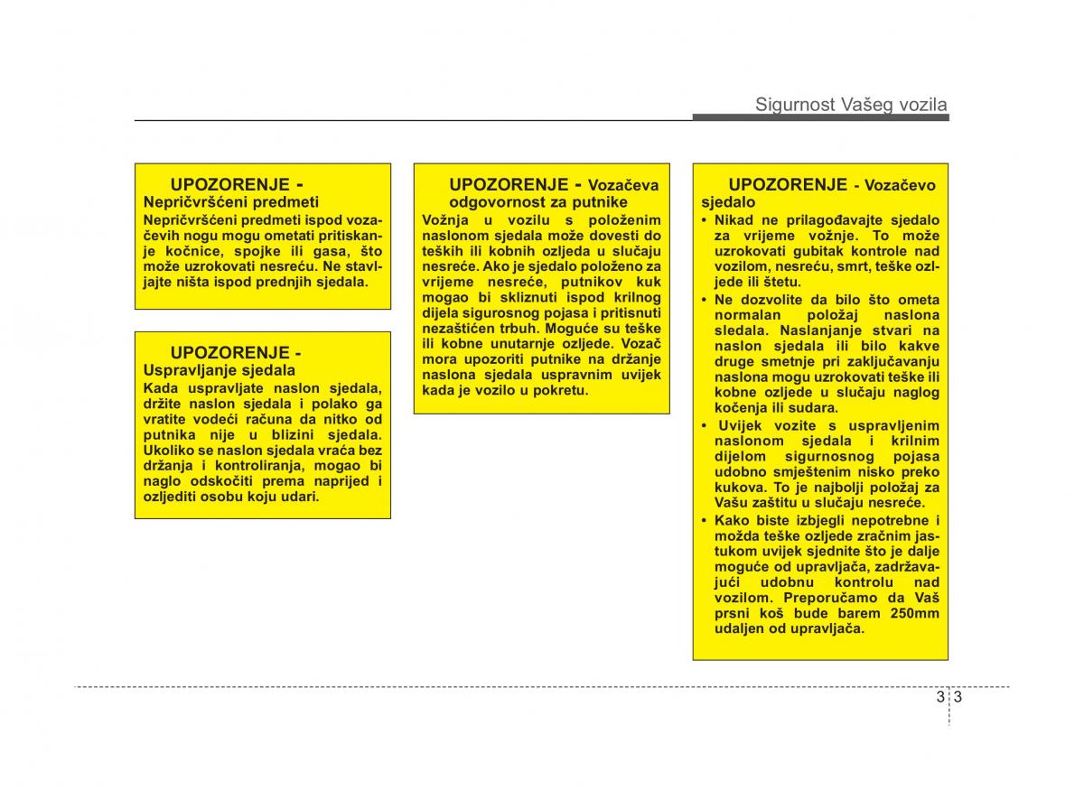KIA Sorento II 2 vlasnicko uputstvo / page 19