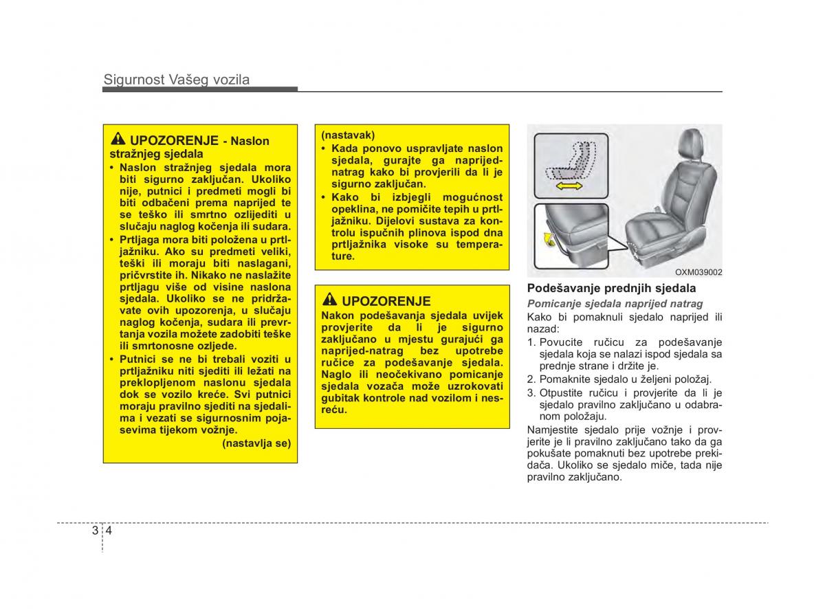 KIA Sorento II 2 vlasnicko uputstvo / page 20