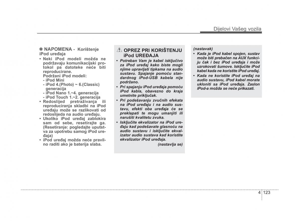 KIA Sorento II 2 vlasnicko uputstvo / page 201