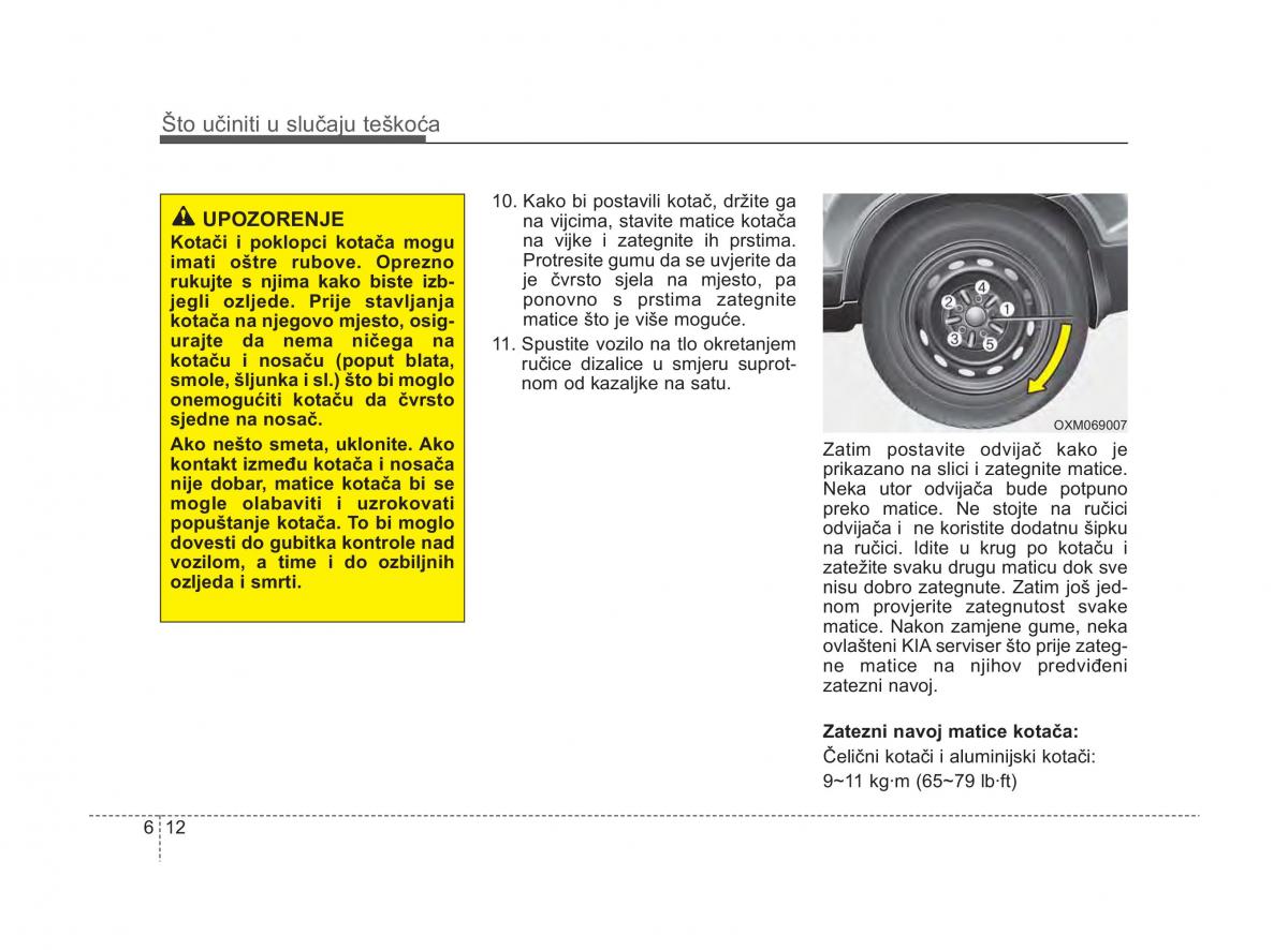 KIA Sorento II 2 vlasnicko uputstvo / page 292