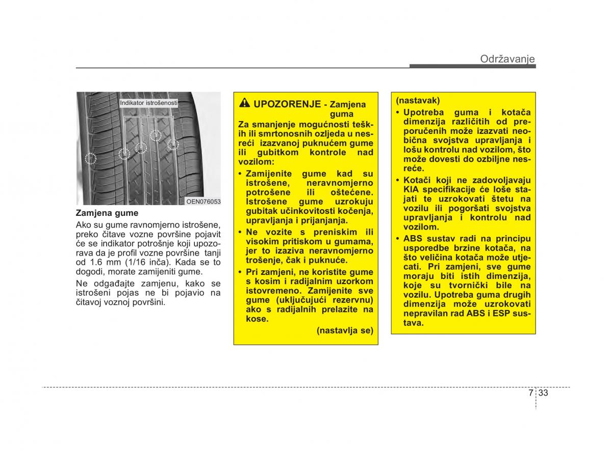 KIA Sorento II 2 vlasnicko uputstvo / page 345