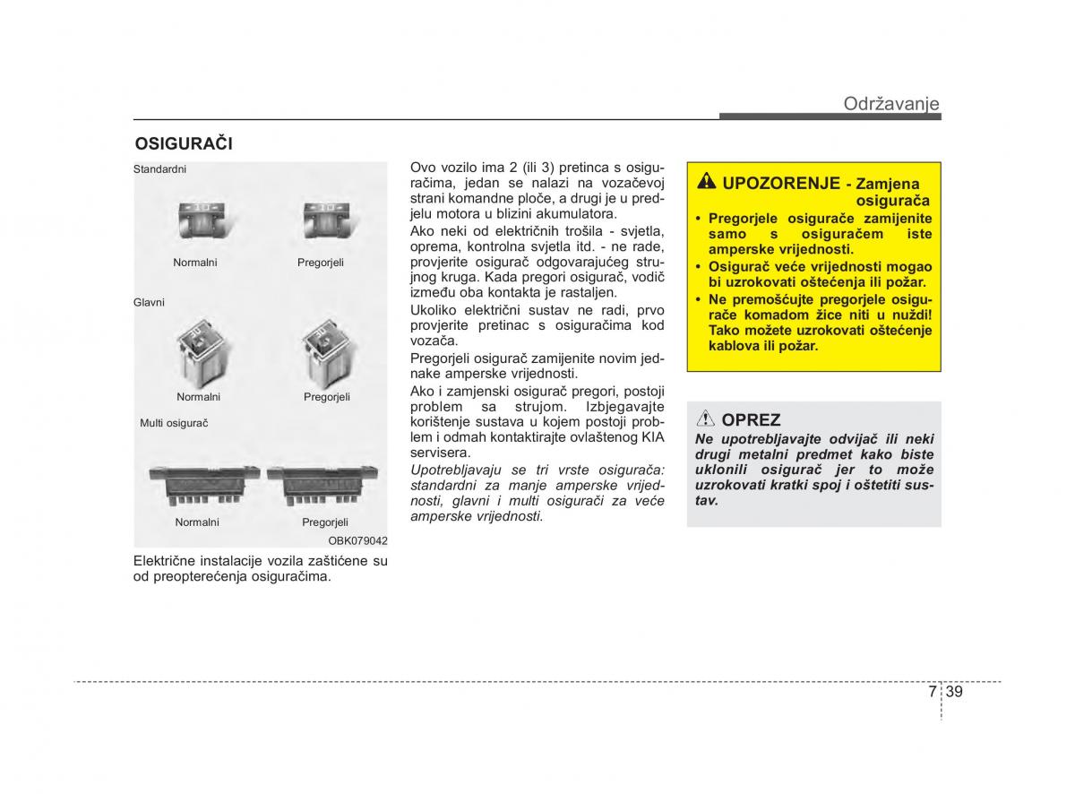 KIA Sorento II 2 vlasnicko uputstvo / page 351