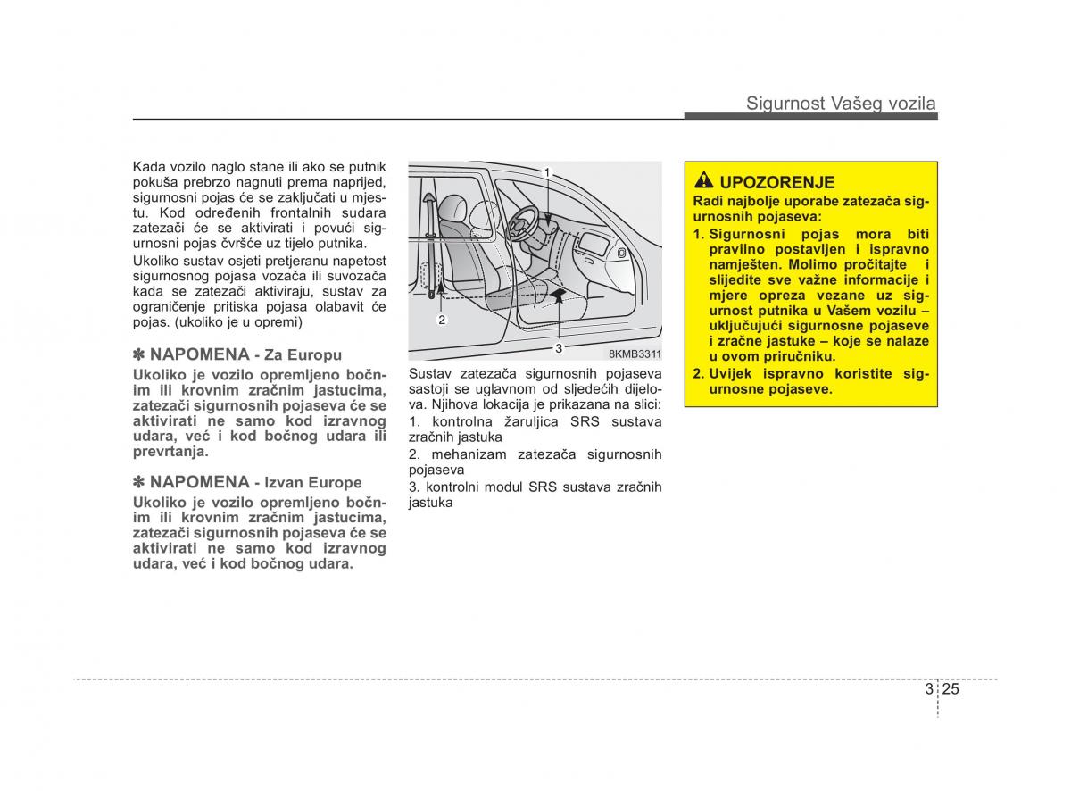 KIA Sorento II 2 vlasnicko uputstvo / page 41