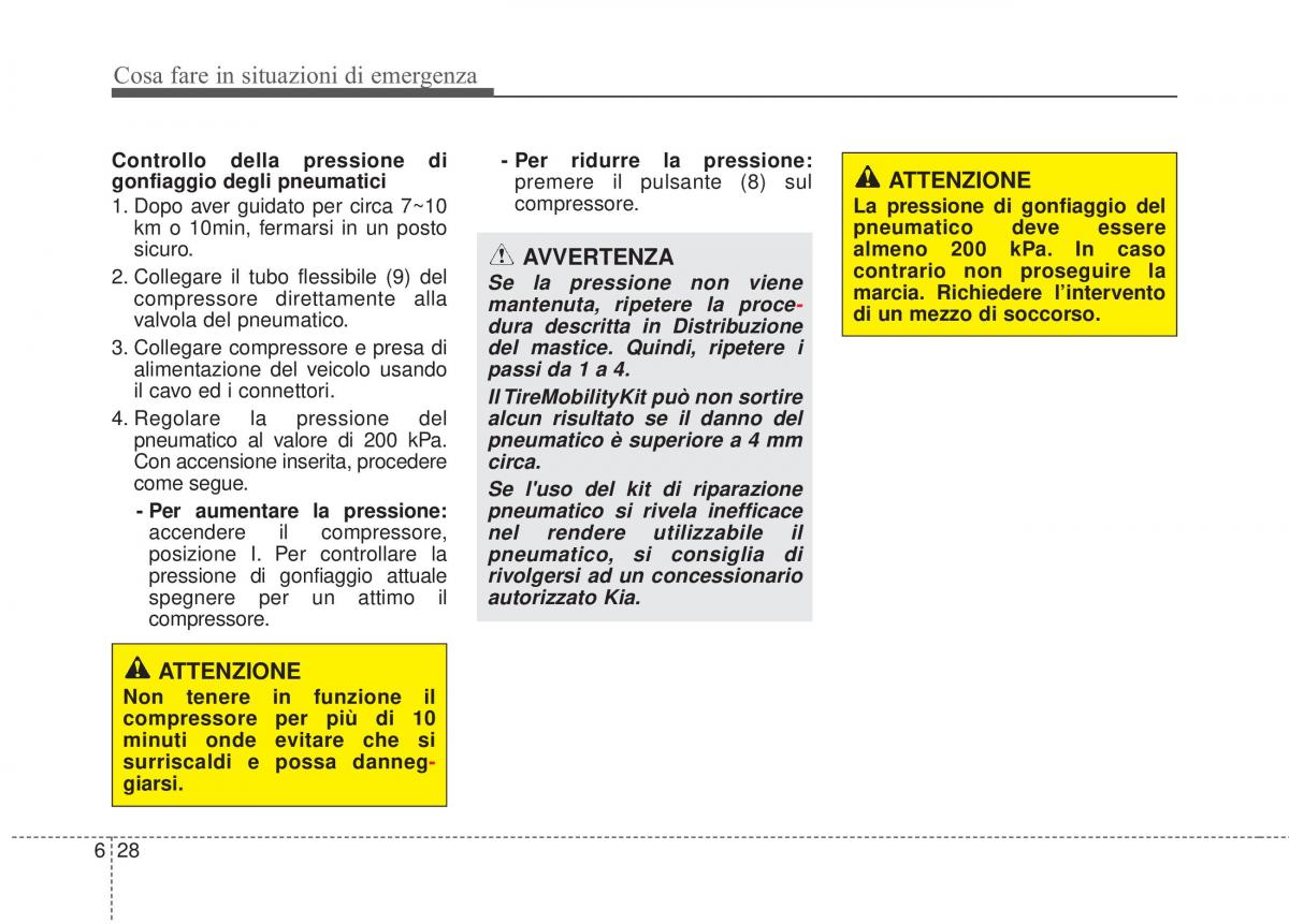 KIA Sorento II 2 manuale del proprietario / page 550