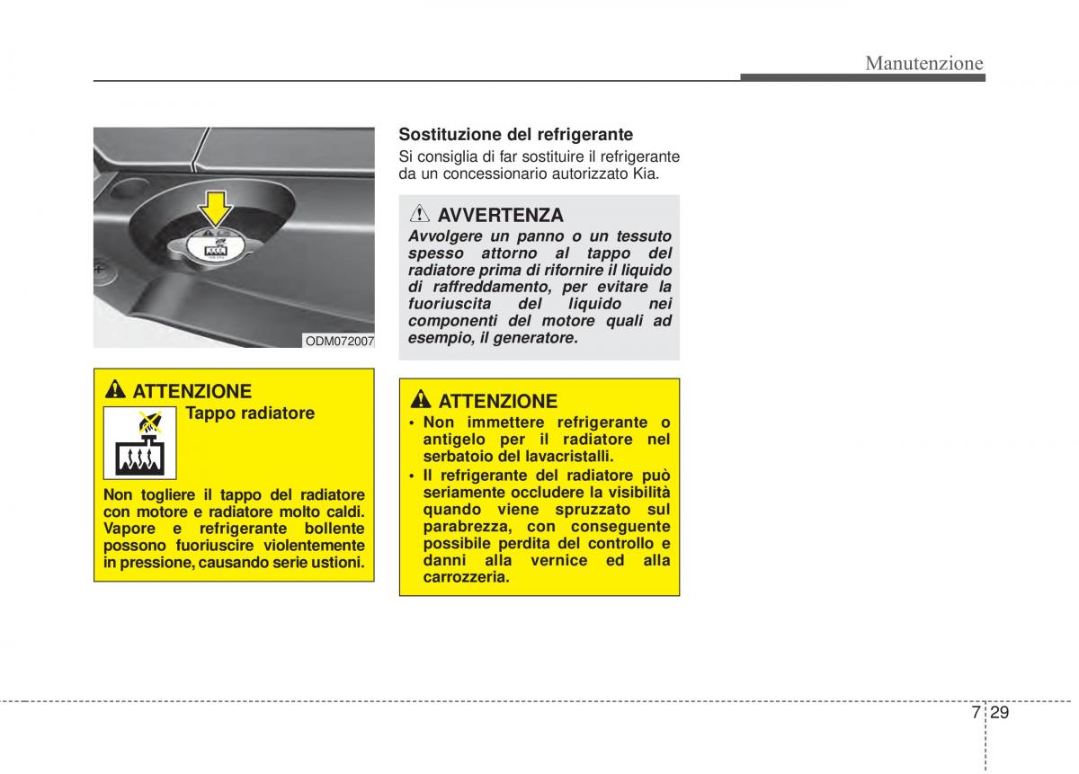 KIA Sorento II 2 manuale del proprietario / page 585