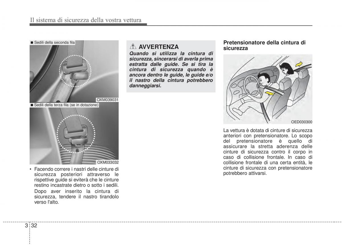 KIA Sorento II 2 manuale del proprietario / page 60