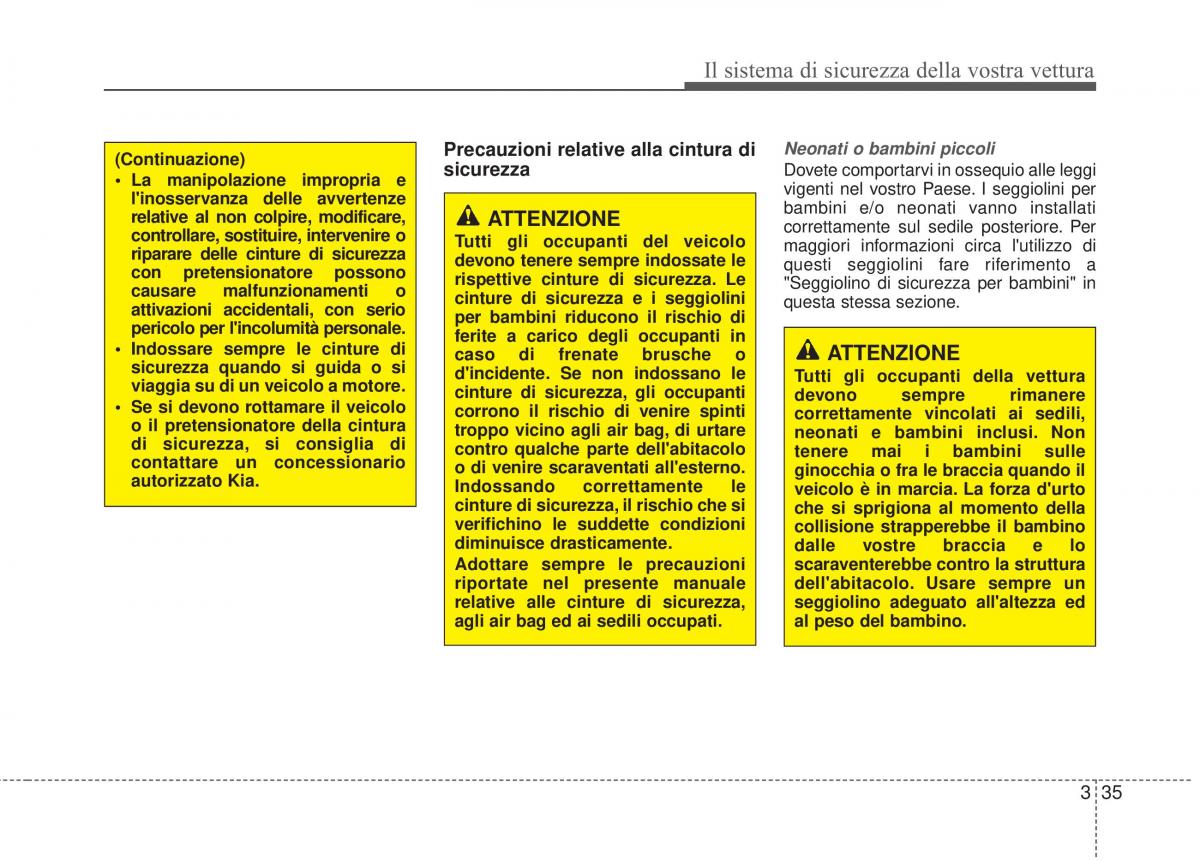 KIA Sorento II 2 manuale del proprietario / page 63