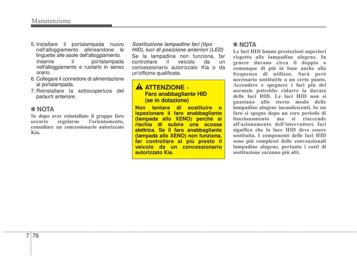 KIA Sorento II 2 manuale del proprietario / page 632