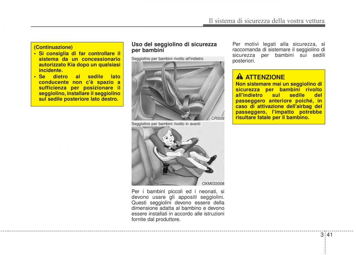 KIA Sorento II 2 manuale del proprietario / page 69