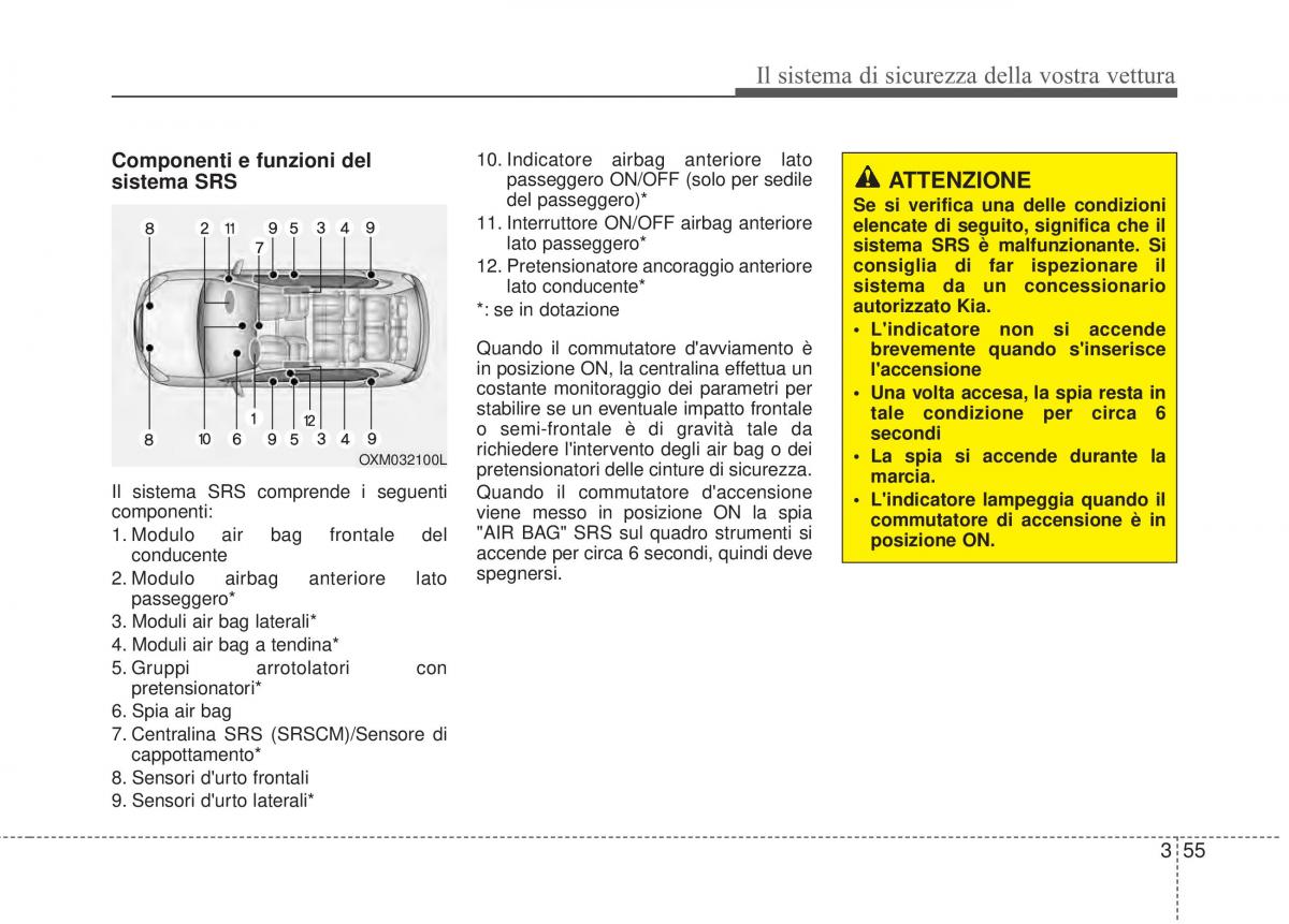 KIA Sorento II 2 manuale del proprietario / page 83