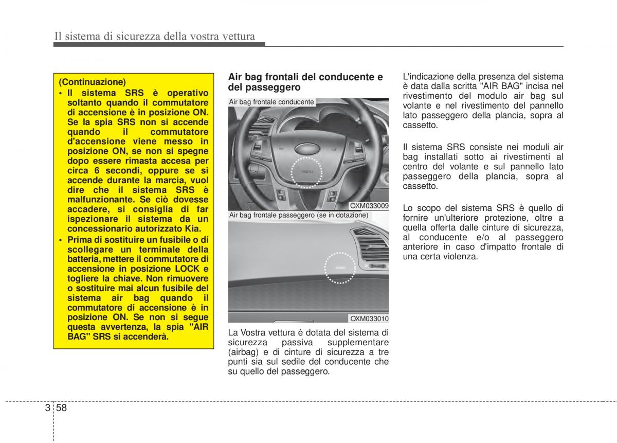 KIA Sorento II 2 manuale del proprietario / page 86