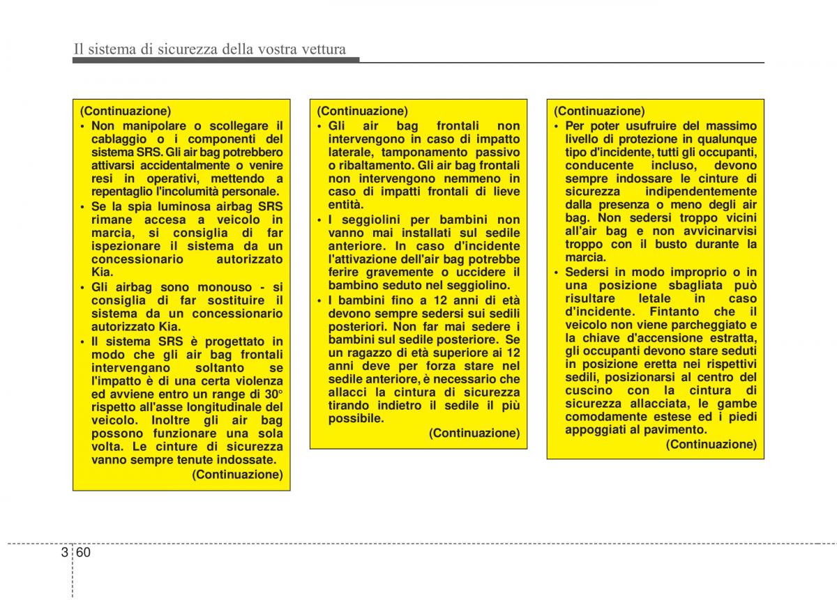 KIA Sorento II 2 manuale del proprietario / page 88