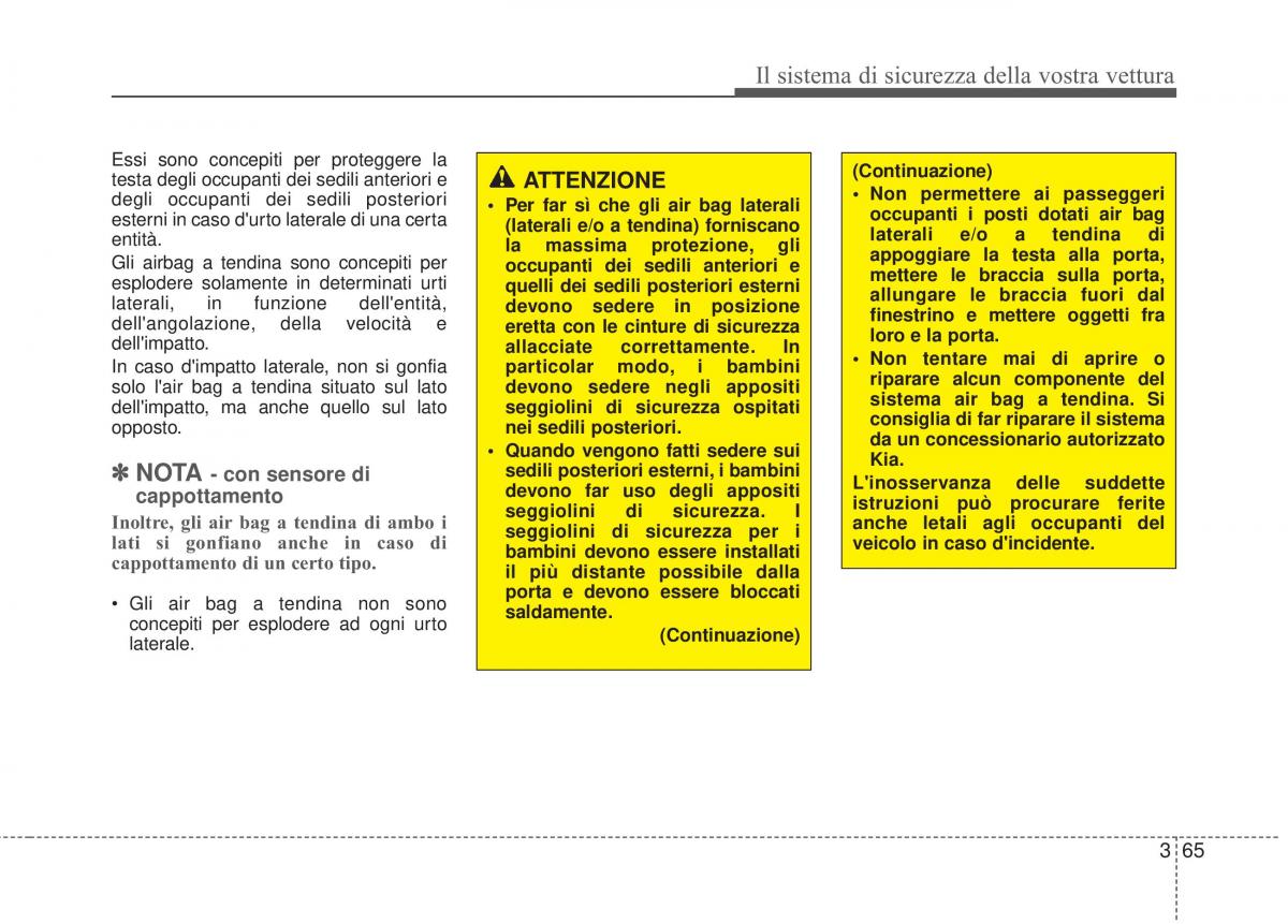 KIA Sorento II 2 manuale del proprietario / page 93