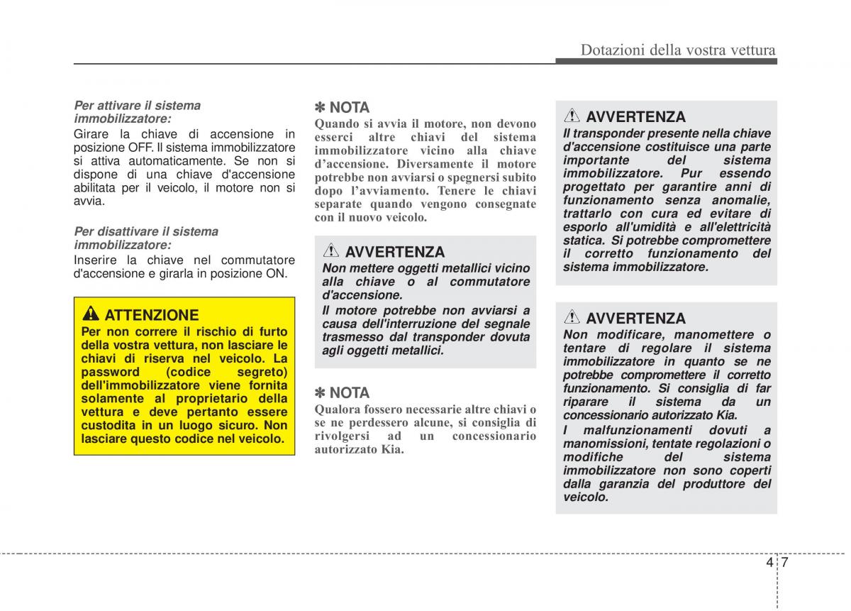 KIA Sorento II 2 manuale del proprietario / page 110