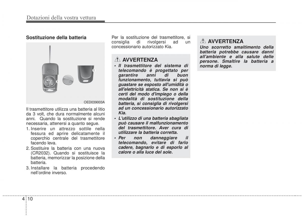 KIA Sorento II 2 manuale del proprietario / page 113