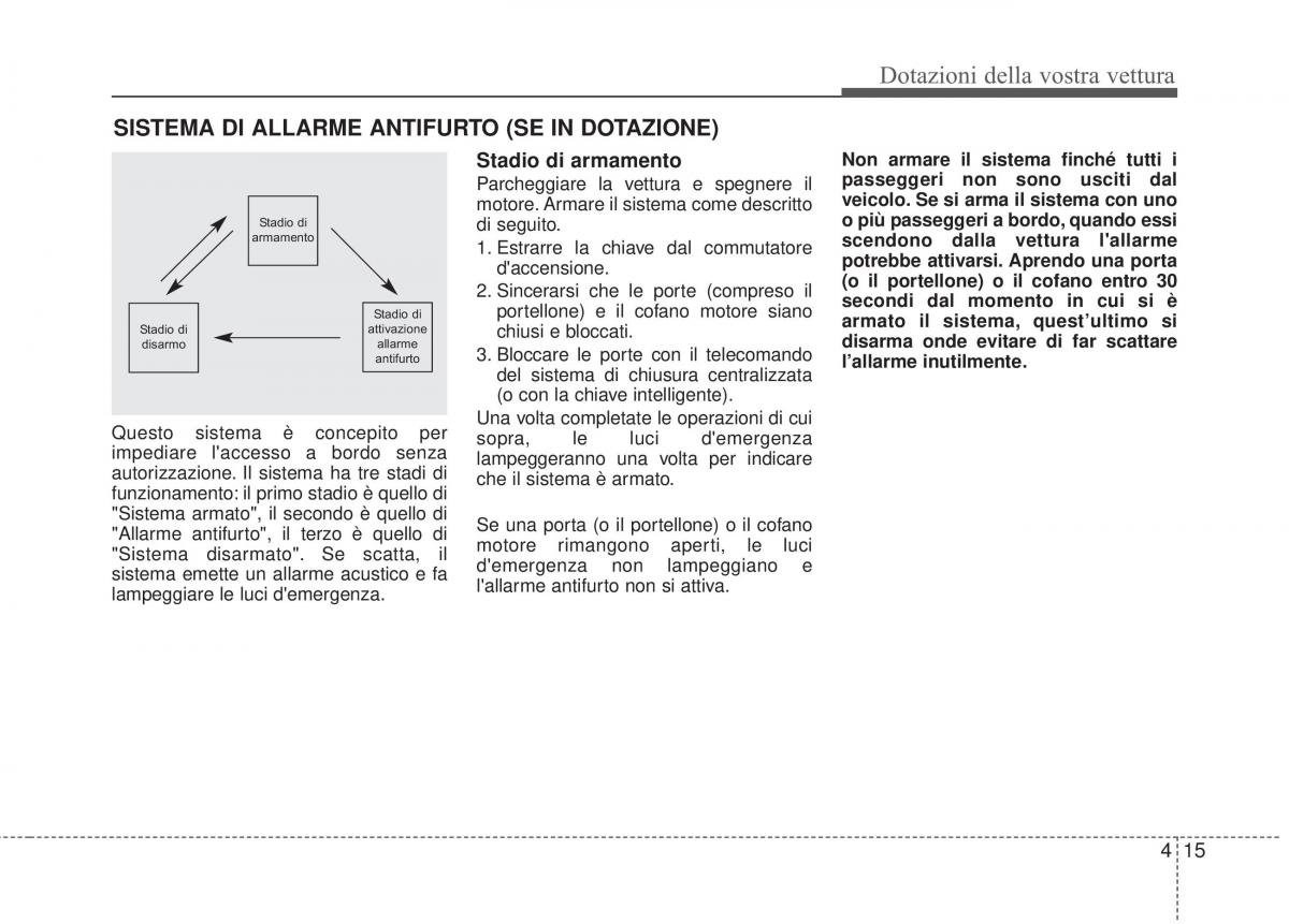 KIA Sorento II 2 manuale del proprietario / page 118