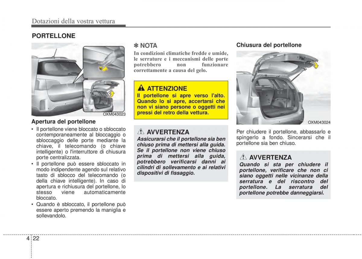 KIA Sorento II 2 manuale del proprietario / page 125