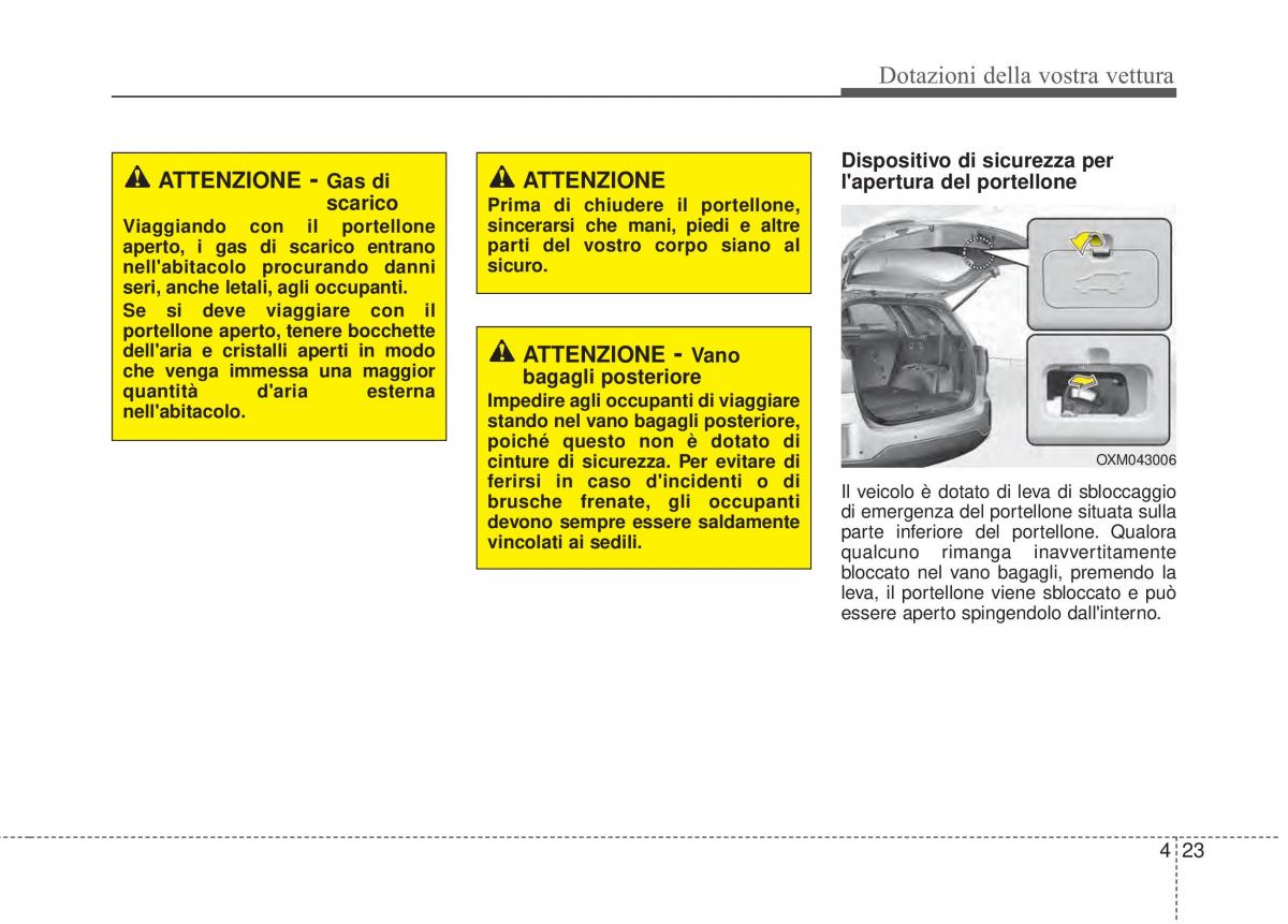 KIA Sorento II 2 manuale del proprietario / page 126