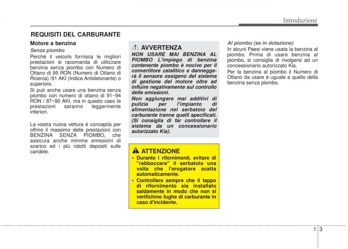 KIA Sorento II 2 manuale del proprietario / page 18