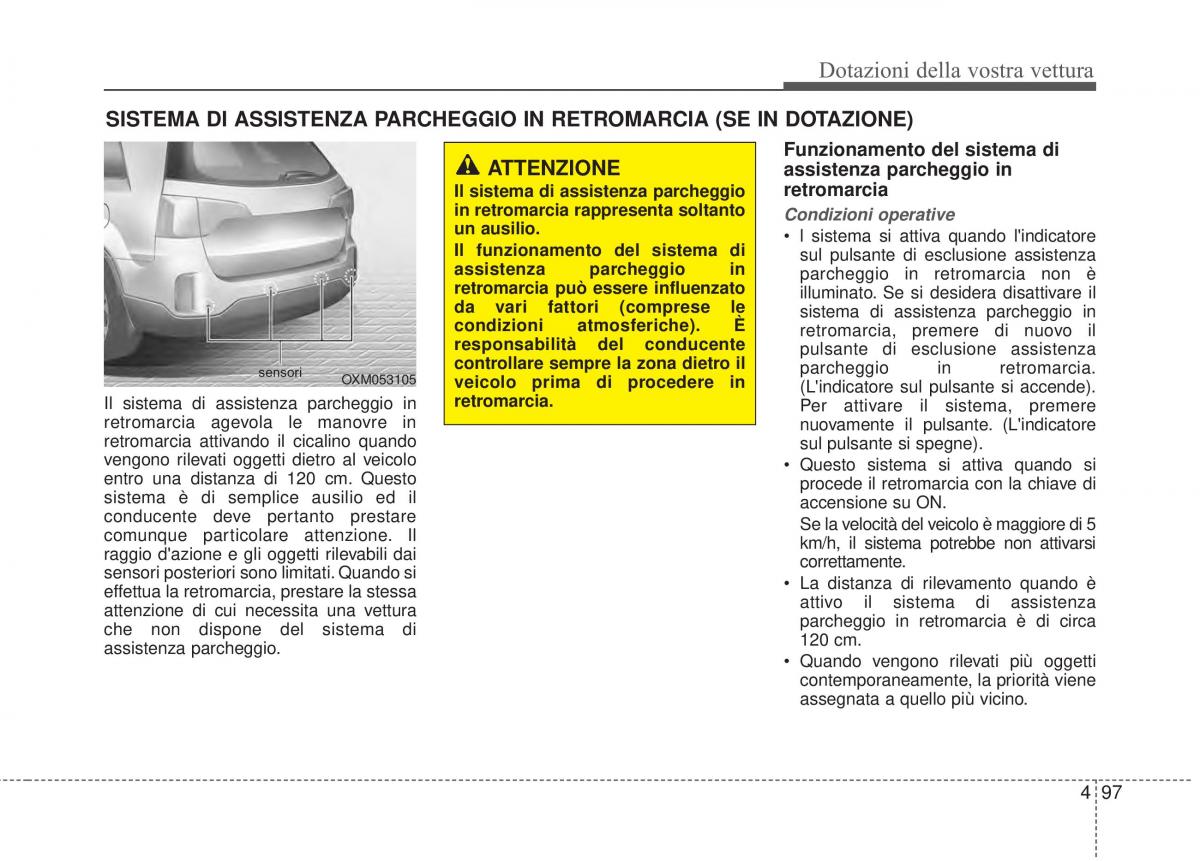 KIA Sorento II 2 manuale del proprietario / page 200