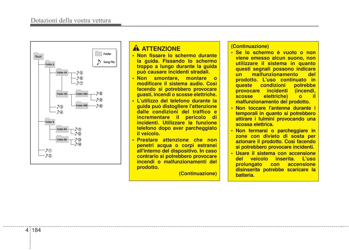 KIA Sorento II 2 manuale del proprietario / page 287