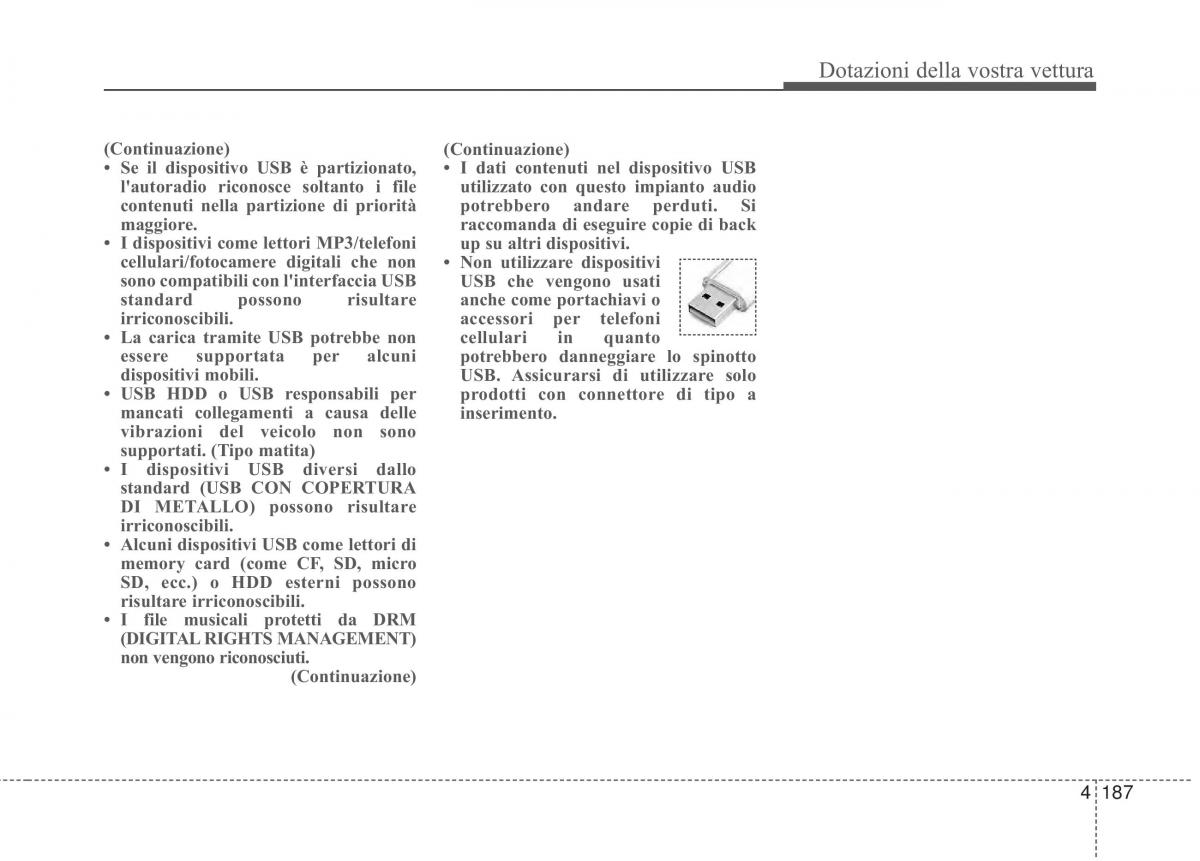 KIA Sorento II 2 manuale del proprietario / page 290