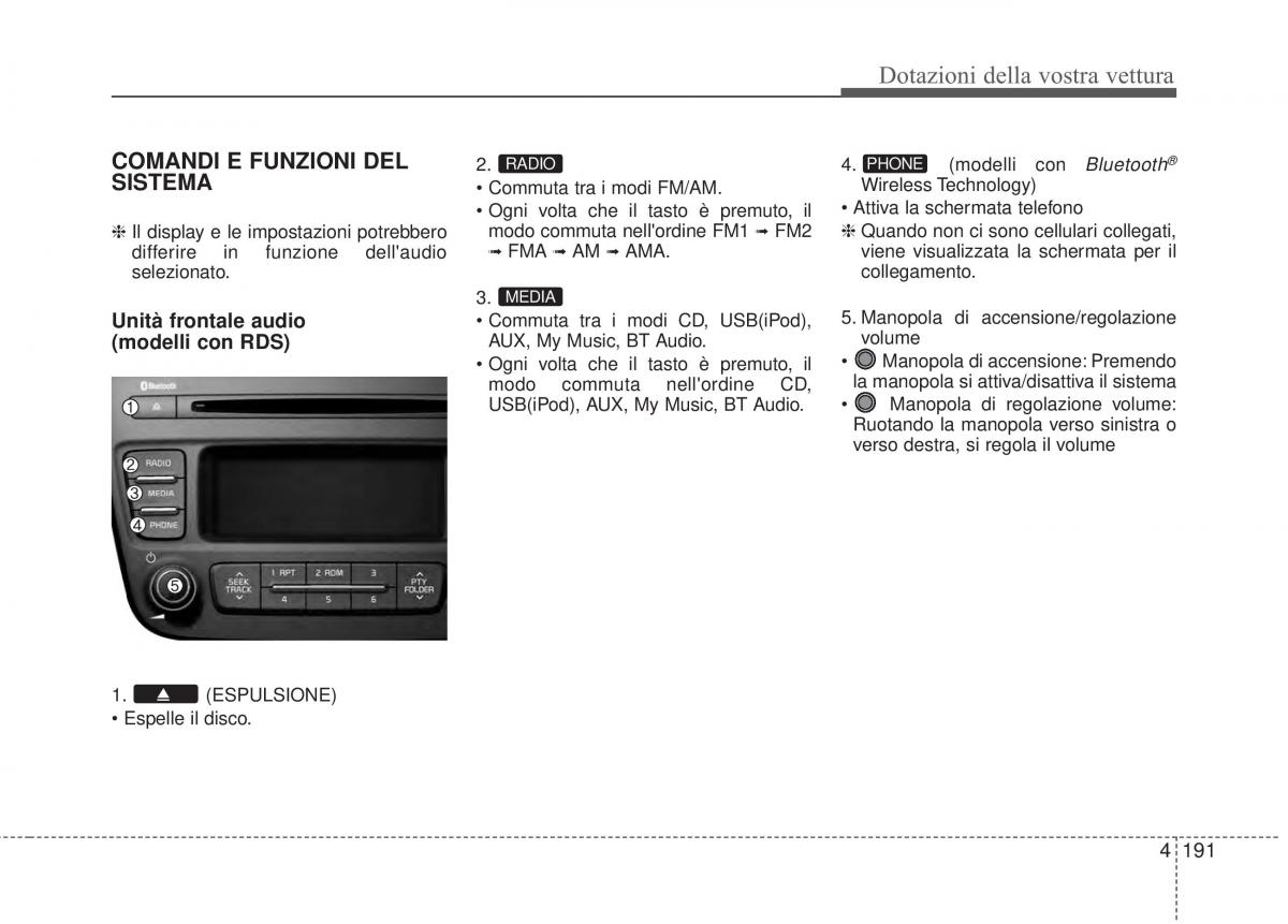 KIA Sorento II 2 manuale del proprietario / page 294