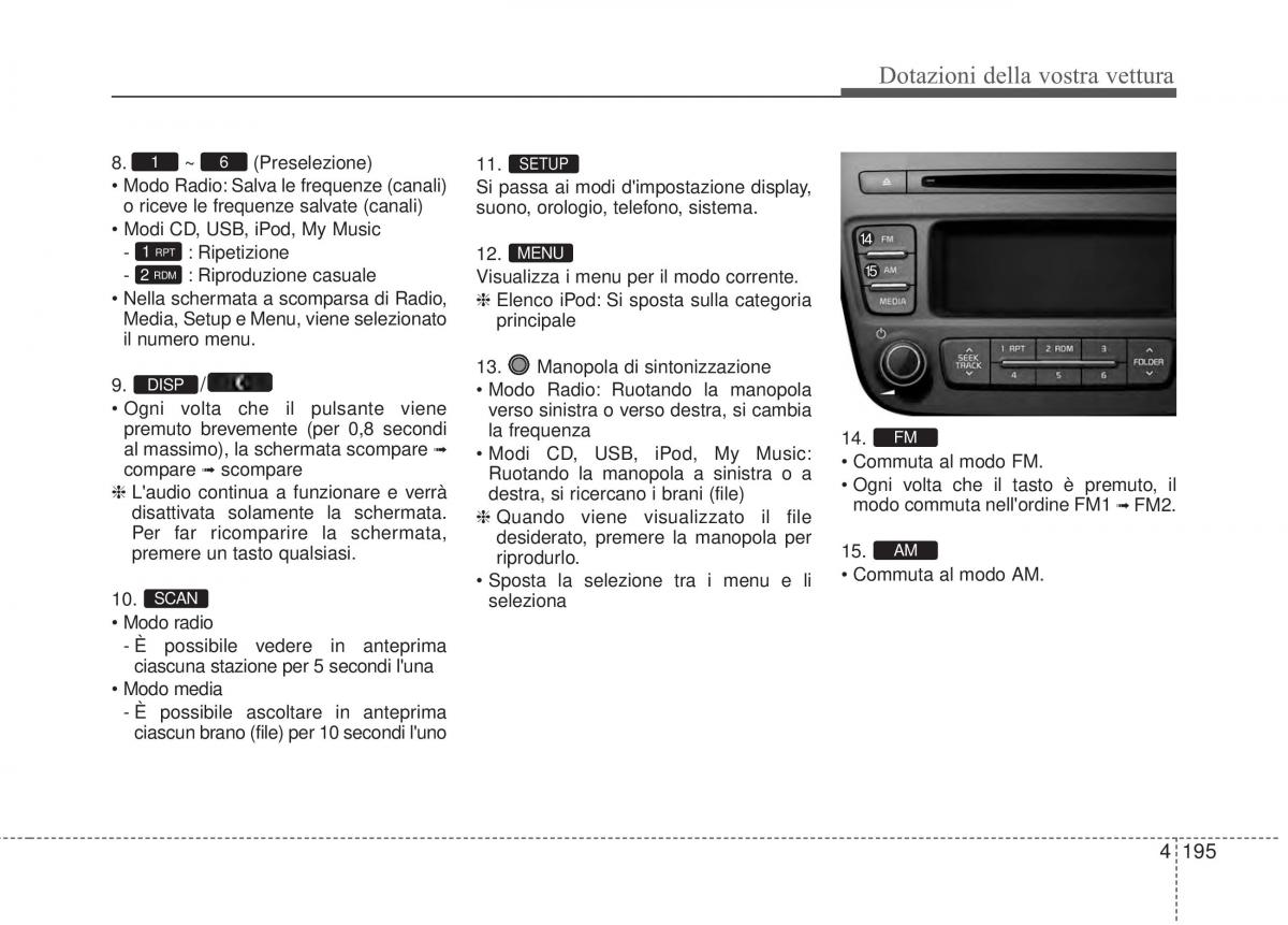 KIA Sorento II 2 manuale del proprietario / page 298