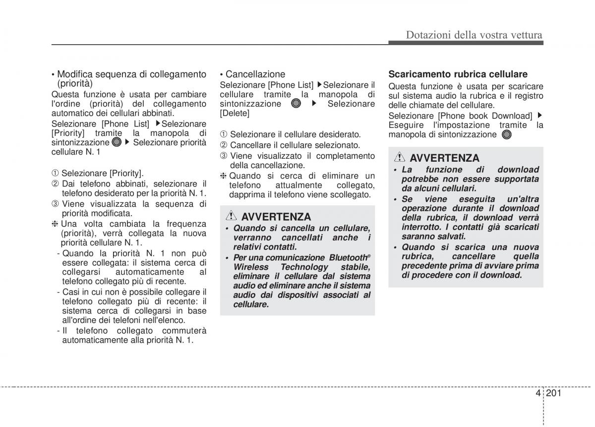 KIA Sorento II 2 manuale del proprietario / page 304