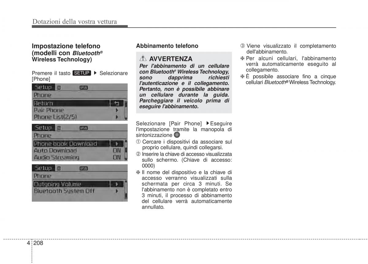 KIA Sorento II 2 manuale del proprietario / page 311