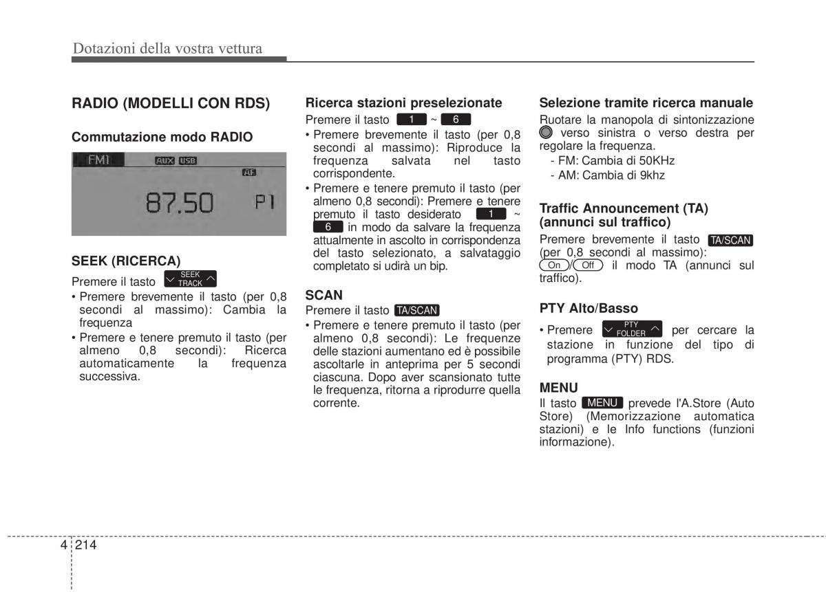 KIA Sorento II 2 manuale del proprietario / page 317