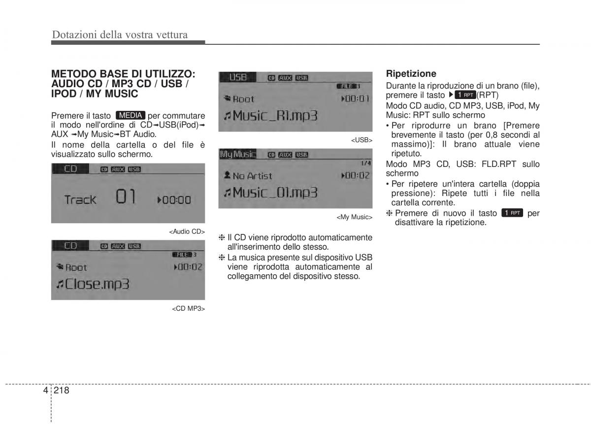 KIA Sorento II 2 manuale del proprietario / page 321