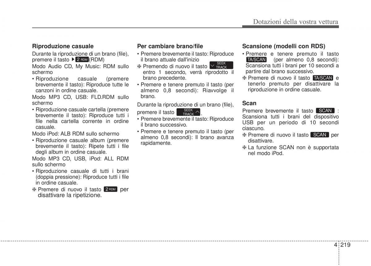 KIA Sorento II 2 manuale del proprietario / page 322