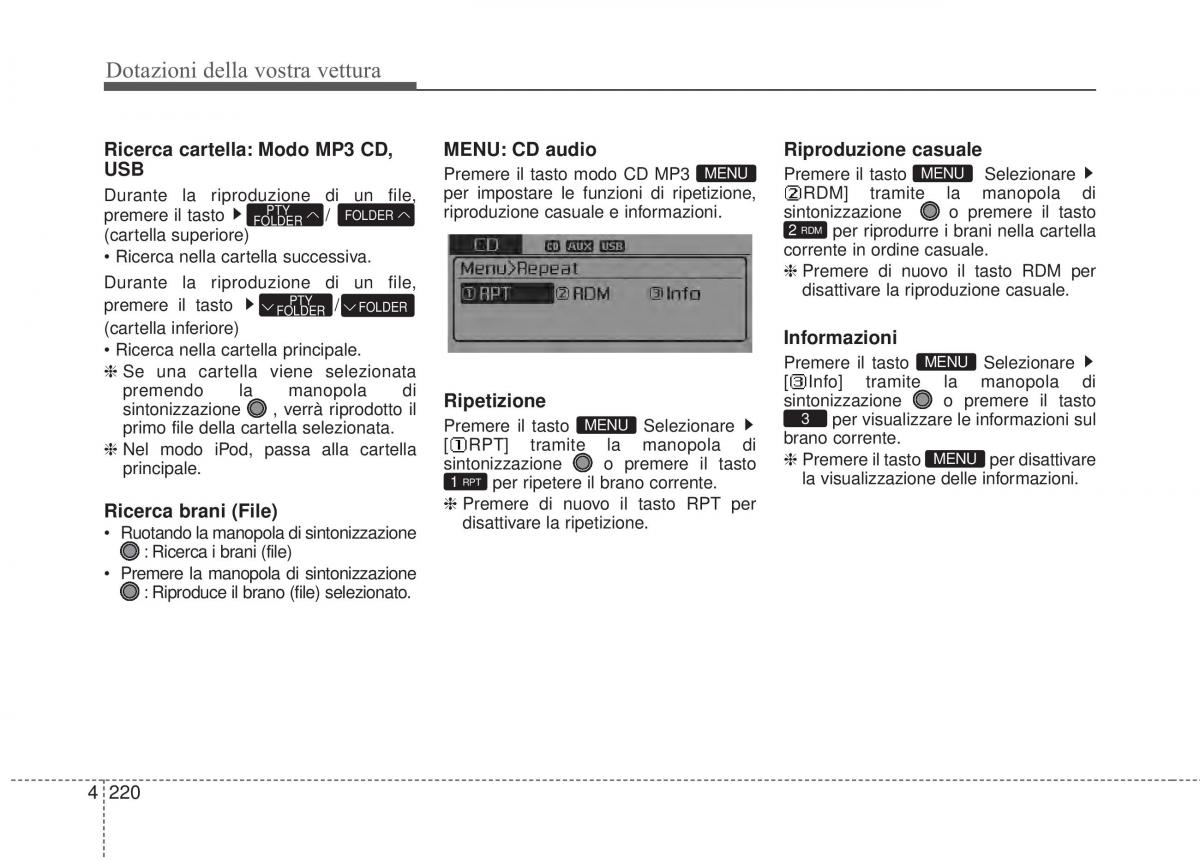 KIA Sorento II 2 manuale del proprietario / page 323