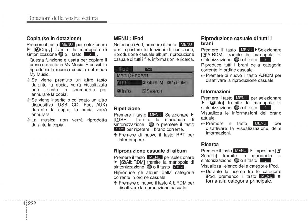 KIA Sorento II 2 manuale del proprietario / page 325