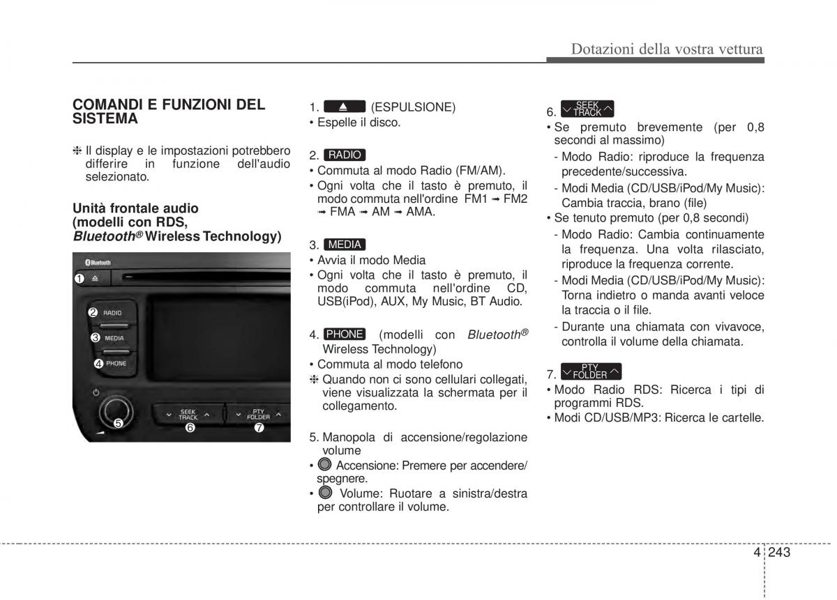 KIA Sorento II 2 manuale del proprietario / page 346