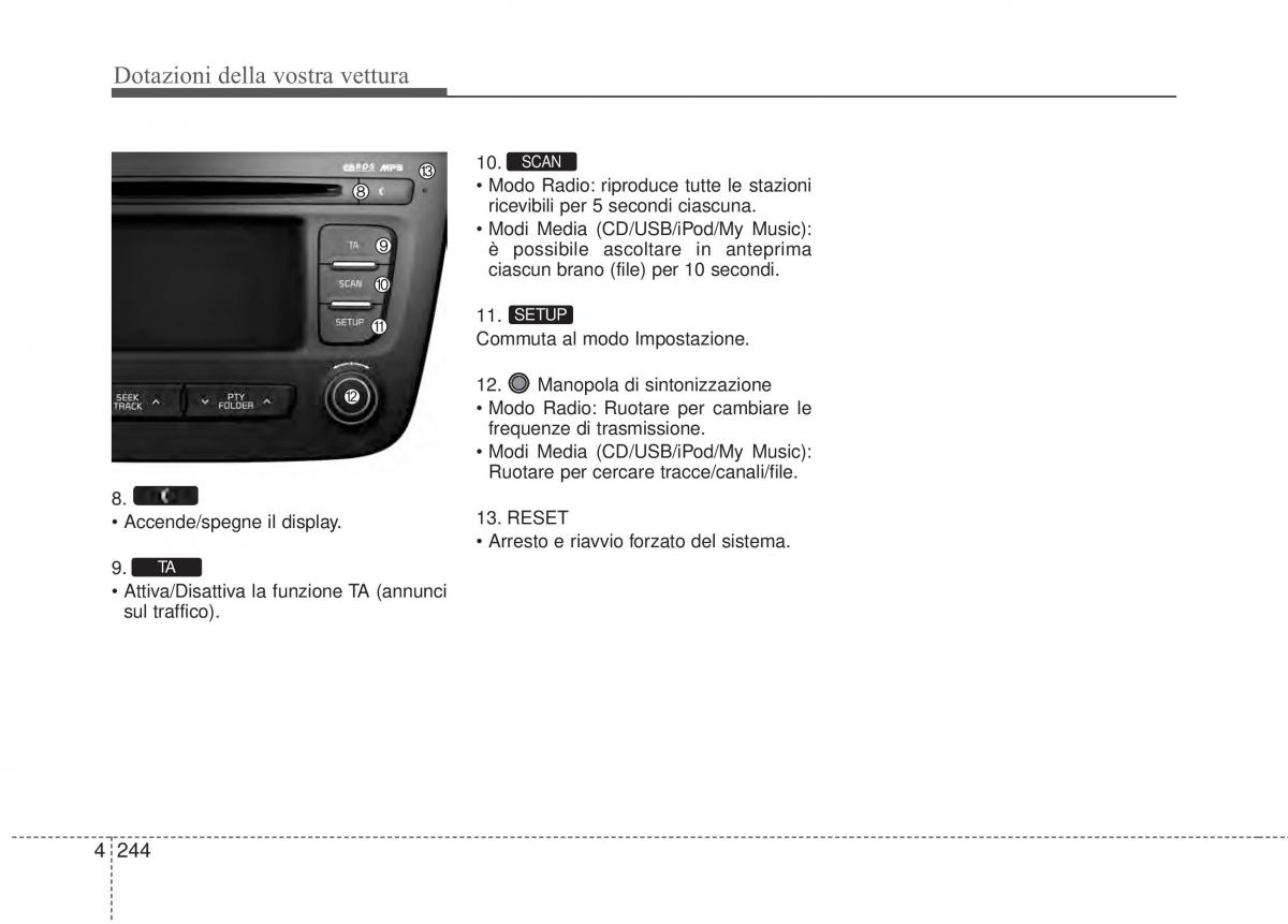 KIA Sorento II 2 manuale del proprietario / page 347